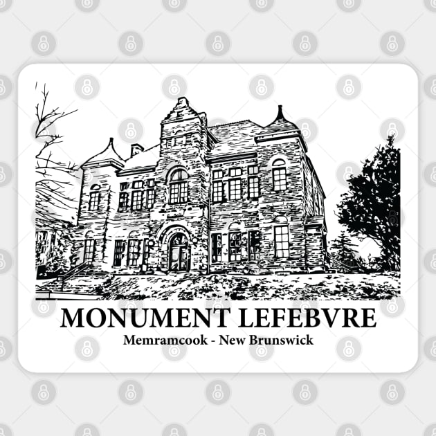 Monument Lefebvre - Memramcook NB Magnet by Lakeric